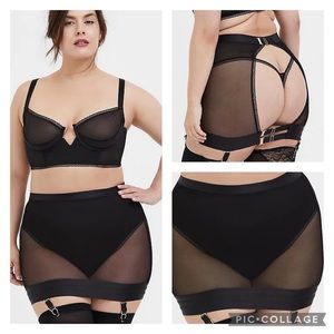 Torrid Mesh Garter Skirt